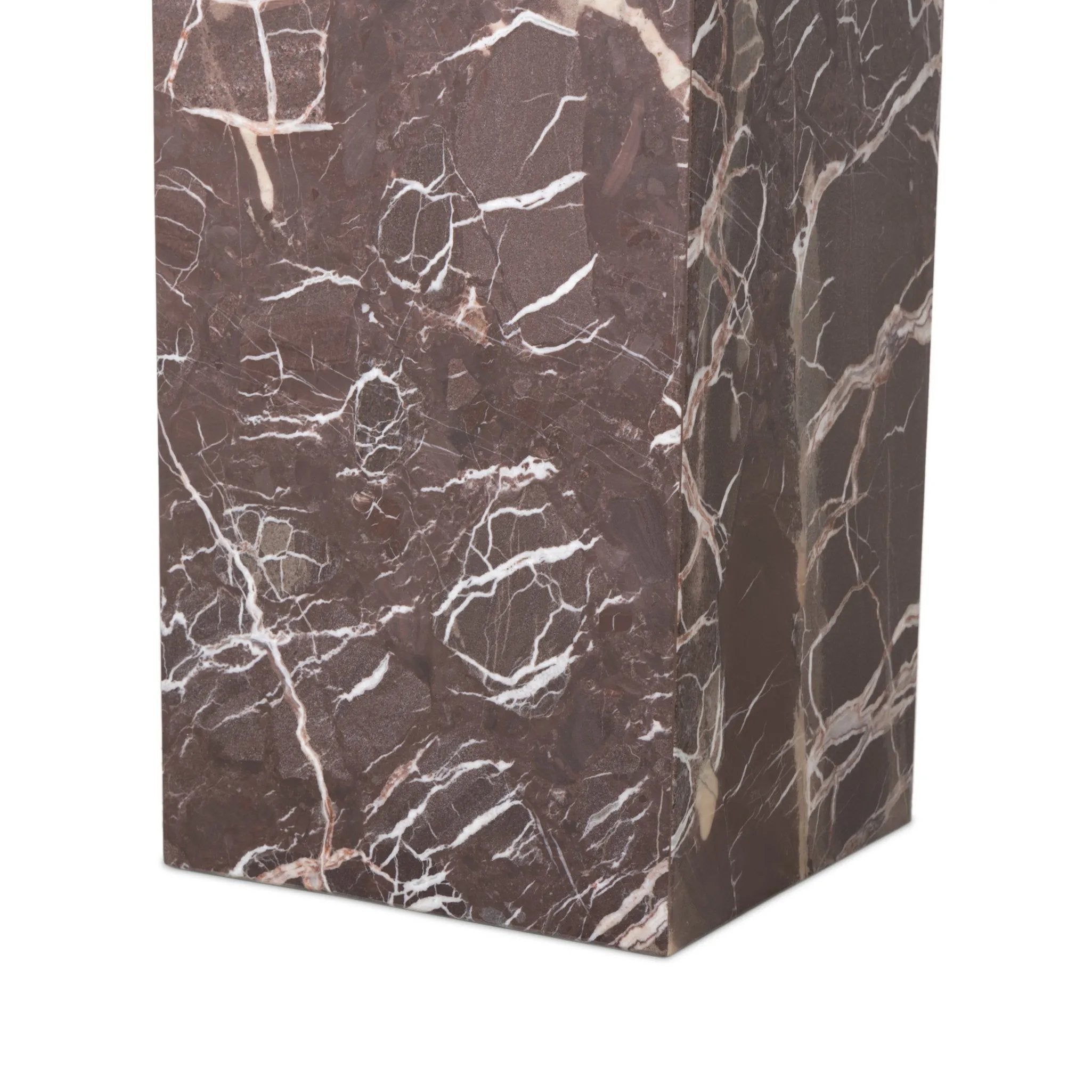 Made entirely from solid marble, a stately, sculptural desk makes a major style statement Amethyst Home provides interior design, new home construction design consulting, vintage area rugs, and lighting in the Houston metro area.