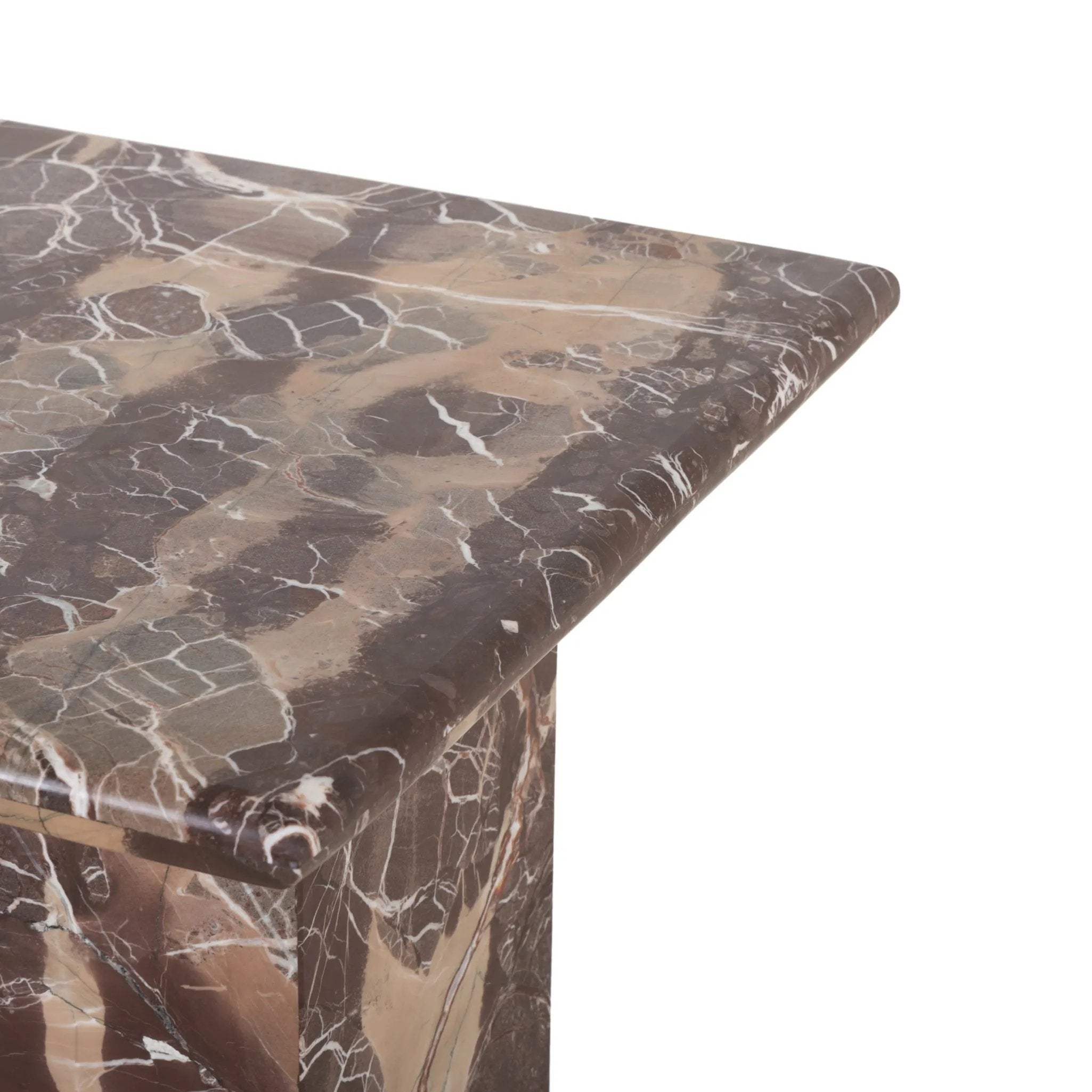 Made entirely from solid marble, a stately, sculptural desk makes a major style statement Amethyst Home provides interior design, new home construction design consulting, vintage area rugs, and lighting in the Salt Lake City metro area.