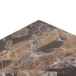 Made entirely from solid marble, a stately, sculptural desk makes a major style statement Amethyst Home provides interior design, new home construction design consulting, vintage area rugs, and lighting in the Tampa metro area.