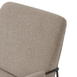 Featuring Ashburn Crete Putty Chair by Four Hands at Amethyst Home. Meet your new favorite chair. Fixed cushioning upholstered in a brushed, textural fabric pairs with a slim steel frame and padded armrests. S-spring suspension and foam cushioning provide lasting support. Overall Dimensions: 28.25"w x 34.25"d x 31.00"h. Amethyst Home provides interior design, new home construction design consulting, vintage area rugs, and lighting in the Laguna Beach metro area.