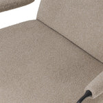 Featuring Ashburn Crete Putty Chair by Four Hands at Amethyst Home. Meet your new favorite chair. Fixed cushioning upholstered in a brushed, textural fabric pairs with a slim steel frame and padded armrests. S-spring suspension and foam cushioning provide lasting support. Overall Dimensions: 28.25"w x 34.25"d x 31.00"h. Amethyst Home provides interior design, new home construction design consulting, vintage area rugs, and lighting in the Omaha metro area.
