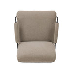 Featuring Ashburn Crete Putty Chair by Four Hands at Amethyst Home. Meet your new favorite chair. Fixed cushioning upholstered in a brushed, textural fabric pairs with a slim steel frame and padded armrests. S-spring suspension and foam cushioning provide lasting support. Overall Dimensions: 28.25"w x 34.25"d x 31.00"h. Amethyst Home provides interior design, new home construction design consulting, vintage area rugs, and lighting in the Park City metro area.