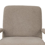 Featuring Ashburn Crete Putty Chair by Four Hands at Amethyst Home. Meet your new favorite chair. Fixed cushioning upholstered in a brushed, textural fabric pairs with a slim steel frame and padded armrests. S-spring suspension and foam cushioning provide lasting support. Overall Dimensions: 28.25"w x 34.25"d x 31.00"h. Amethyst Home provides interior design, new home construction design consulting, vintage area rugs, and lighting in the Salt Lake City metro area.