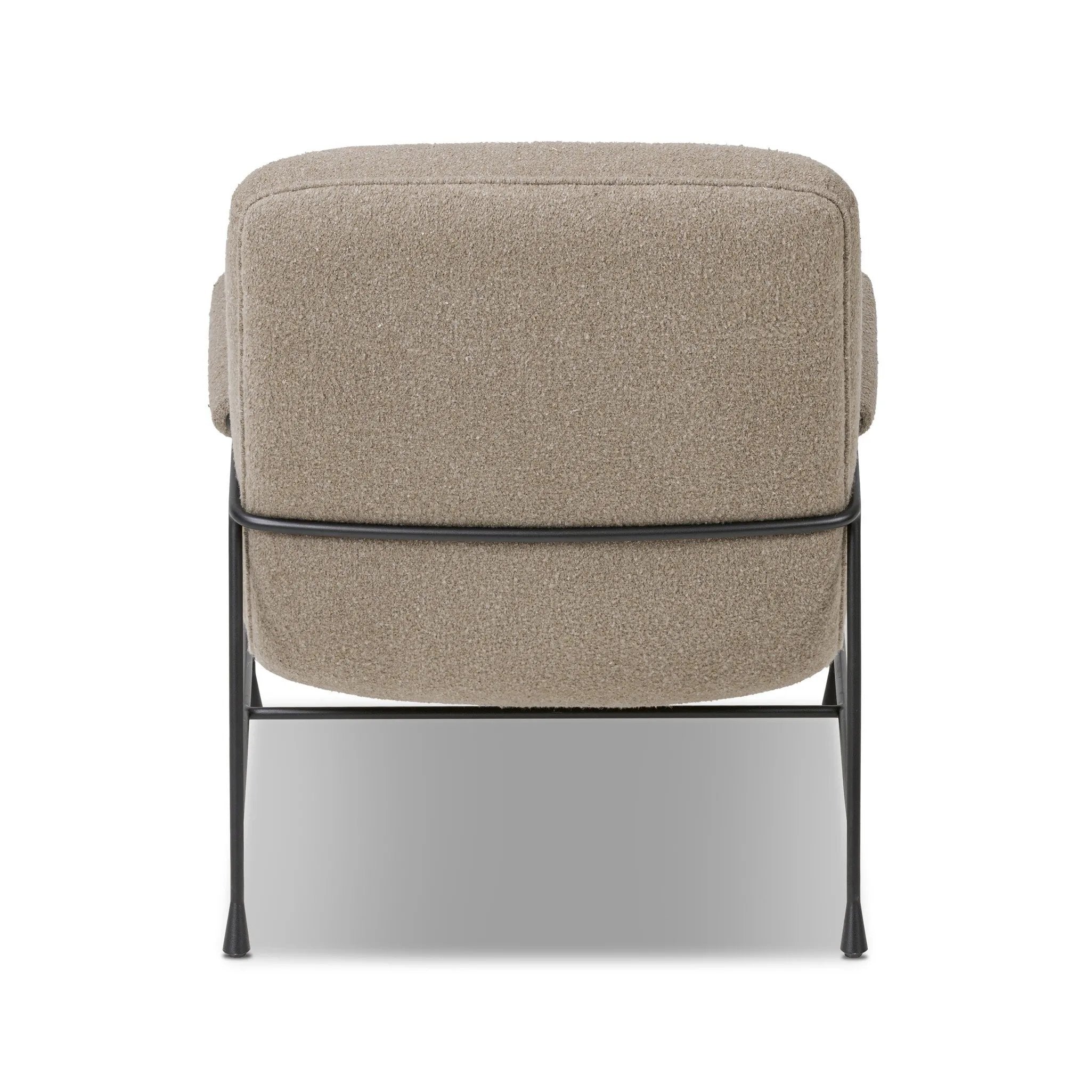 Featuring Ashburn Crete Putty Chair by Four Hands at Amethyst Home. Meet your new favorite chair. Fixed cushioning upholstered in a brushed, textural fabric pairs with a slim steel frame and padded armrests. S-spring suspension and foam cushioning provide lasting support. Overall Dimensions: 28.25"w x 34.25"d x 31.00"h. Amethyst Home provides interior design, new home construction design consulting, vintage area rugs, and lighting in the Tampa metro area.