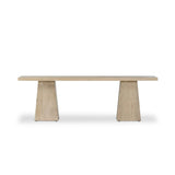 Featuring Atlas Bleached Alder Console Table by Four Hands at Amethyst Home. Bleached alder shapes a streamlined console table, with angular lines and wide proportions for a clean look with substance.Overall Dimensions: 94.00"w x 22.00"d x 30.00"hWeight : 136.46 lbsMaterials: Resawn Alder, Pine Plywood. Amethyst Home provides interior design, new home construction design consulting, vintage area rugs, and lighting in the Laguna Beach metro area.