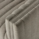 A dramatically channeled outdoor sofa with subtly textured upholstery for a clean, inviting look. Cover or store indoors during inclement weather and when not in use Amethyst Home provides interior design, new home construction design consulting, vintage area rugs, and lighting in the Des Moines metro area.