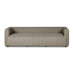 A dramatically channeled outdoor sofa with subtly textured upholstery for a clean, inviting look. Cover or store indoors during inclement weather and when not in use Amethyst Home provides interior design, new home construction design consulting, vintage area rugs, and lighting in the Kansas City metro area.