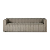 A dramatically channeled outdoor sofa with subtly textured upholstery for a clean, inviting look. Cover or store indoors during inclement weather and when not in use Amethyst Home provides interior design, new home construction design consulting, vintage area rugs, and lighting in the Kansas City metro area.