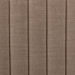 Velvety poly-blend seating takes on dramatic channeling and rich navy hue for trend-forward texture and sumptuous sit Amethyst Home provides interior design, new home construction design consulting, vintage area rugs, and lighting in the Los Angeles metro area.