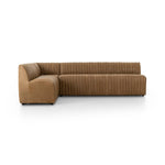 Featuring Augustine Palermo Drift Dining Banquette L Shape 110" by Four Hands at Amethyst Home. Welcome to your new favorite nook for morning coffee. An L-shaped dining banquette is upholstered in tan top-grain leather with a beautifully pronounced grain and dramatic channeling for a linear look.Overall Dimensions: 110.00"w x 66.50"d x 31.50"h
Shown pai. Amethyst Home provides interior design, new home construction design consulting, vintage area rugs, and lighting in the Newport Beach metro area.