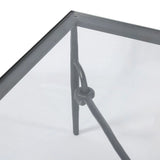 Featuring Babylon Tempered Glass Coffee Table by Four Hands at Amethyst Home. A slim, spare frame of hammered gunmetal pairs with tempered glass, for a clean and timeless coffee table look. Stretchers attach to metal loops for an elevated design detail.Overall Dimensions: 48.00"w x 48.00"d x 16.00"hWeight : 144.67 lbsMaterials: Tempered Glass, Iron. Amethyst Home provides interior design, new home construction design consulting, vintage area rugs, and lighting in the Winter Garden metro area.
