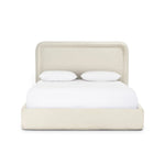 Off-white performance fabric and solid pine craft this soft modern bed. Store linens, clothing and more in a hidden oversized drawer on casters. Crypton® performance fabric is specially engineered for protection against stains, moisture and odor.As enthusiasts of wabi sabi style at Amethyst, we love the optimistic inspired Beckett Storage Bed. Amethyst Home provides interior design, new home construction design consulting, vintage area rugs, and lighting in the Alpharetta metro area.