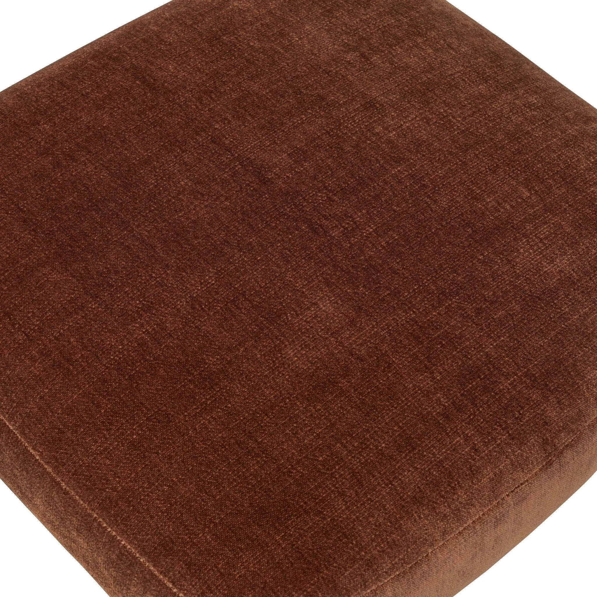 Bring a refreshed midcentury look — and pop of color — to your table. Comfortable seat and back cushions are upholstered in a velvety fabric with a soft, chenille-like feel, while slim, black-finished iron frame curves at the top to soften things up. Simple tapered legs complete the look. Amethyst Home provides interior design, new home construction design consulting, vintage area rugs, and lighting in the Des Moines metro area.