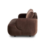 Featuring Benito Surrey Cocoa Sofa by Four Hands at Amethyst Home. Pump up the volume. Sculptural, shapely and finely tailored. Plush chenille-like upholstery emits highs and lows for a refined look and textural feel with eye-catching highs and lows. Rounded edges and roomy seating space, plus pleated back cushions for comfort.Overall Dimensions: 90.00"w x. Amethyst Home provides interior design, new home construction design consulting, vintage area rugs, and lighting in the Alpharetta metro area.
