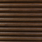 Inspired by aerodynamic-inspired Streamline Moderne style, stacked scalloped reeding wraps this spiced oak dresser with six spacious drawers. The result: a beautifully rhythmic, repeated look. With integrated hardware for a clean finish.As fans of natural materials at Amethyst, we love the nature inspired Benny 6 Drawer Dresser - Spiced Oak Veneer. Amethyst Home provides interior design, new home construction design consulting, vintage area rugs, and lighting in the Alpharetta metro area.