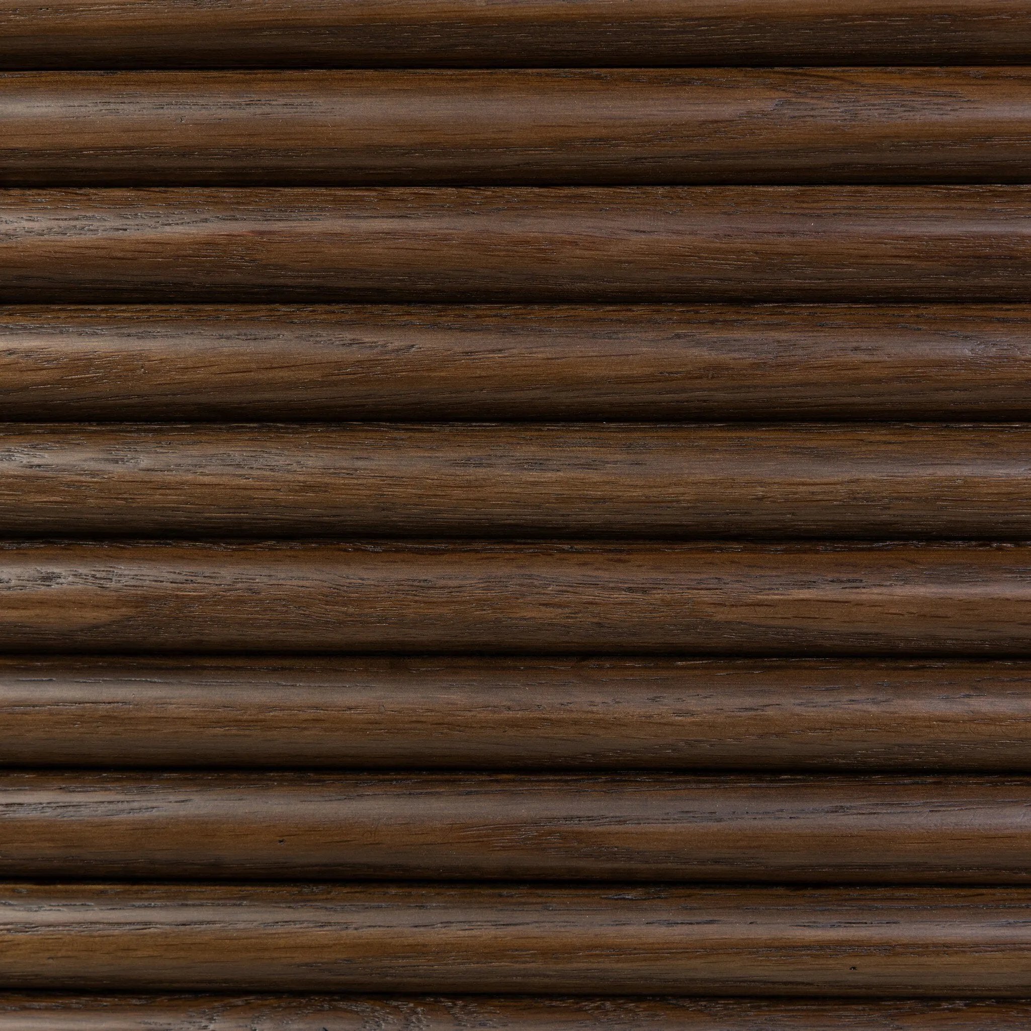 Inspired by aerodynamic-inspired Streamline Moderne style, stacked scalloped reeding wraps this spiced oak dresser with six spacious drawers. The result: a beautifully rhythmic, repeated look. With integrated hardware for a clean finish.As fans of natural materials at Amethyst, we love the nature inspired Benny 6 Drawer Dresser - Spiced Oak Veneer. Amethyst Home provides interior design, new home construction design consulting, vintage area rugs, and lighting in the Alpharetta metro area.