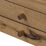Warm up your workspace with this light-finished writing desk of rich character oak. Tapered legs and subtle corner relief details create a simplified look that complements a home office or flex space. Amethyst Home provides interior design, new home construction design consulting, vintage area rugs, and lighting in the Washington metro area.