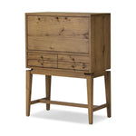 Featuring Bergstrom Warm Natural Oak Veneer Secretary Desk by Four Hands at Amethyst Home. A fresh take on the traditional secretary desk, made from warm natural oak. A flip-down top creates a wide writing surface, offering the perfect place to pen a handwritten note. Overall Dimensions: 35.00"w x 18.00"d x 48.00"h. Amethyst Home provides interior design, new home construction design consulting, vintage area rugs, and lighting in the Kansas City metro area.