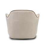 Laid-back wing styling adds dramatic form to this tailored 360-degree swivel chair upholstered in poly-linen performance fabric. The flared arms and comfortable S-spring seat are outlined in piping. Performance fabrics are specially created to withstand spills, stains, high traffic and wear, ensuring long-term comfort and unmatched durability Amethyst Home provides interior design, new home construction design consulting, vintage area rugs, and lighting in the Miami metro area.