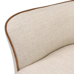 Laid-back wing styling adds dramatic form to this tailored 360-degree swivel chair upholstered in poly-linen performance fabric. The flared arms and comfortable S-spring seat are outlined in piping. Performance fabrics are specially created to withstand spills, stains, high traffic and wear, ensuring long-term comfort and unmatched durability Amethyst Home provides interior design, new home construction design consulting, vintage area rugs, and lighting in the Park City metro area.