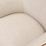 Laid-back wing styling adds dramatic form to this tailored 360-degree swivel chair upholstered in poly-linen performance fabric. The flared arms and comfortable S-spring seat are outlined in piping. Performance fabrics are specially created to withstand spills, stains, high traffic and wear, ensuring long-term comfort and unmatched durability Amethyst Home provides interior design, new home construction design consulting, vintage area rugs, and lighting in the Winter Garden metro area.