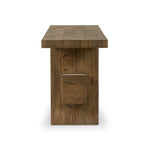 This simple rustic oak veneer console table serves as the perfect canvas for your décor.As enthusiasts of organic modern aesthetics at Amethyst, we love the warm modern inspired Bia Console Table - Rustic Brown. This item pairs well with other brands such as Surya and is perfect for minimalist homes Amethyst Home provides interior design, new home construction design consulting, vintage area rugs, and lighting in the Calabasas metro area.