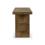 This simple rustic oak veneer console table serves as the perfect canvas for your décor.As enthusiasts of organic modern aesthetics at Amethyst, we love the warm modern inspired Bia Console Table - Rustic Brown. This item pairs well with other brands such as Surya and is perfect for minimalist homes Amethyst Home provides interior design, new home construction design consulting, vintage area rugs, and lighting in the Calabasas metro area.