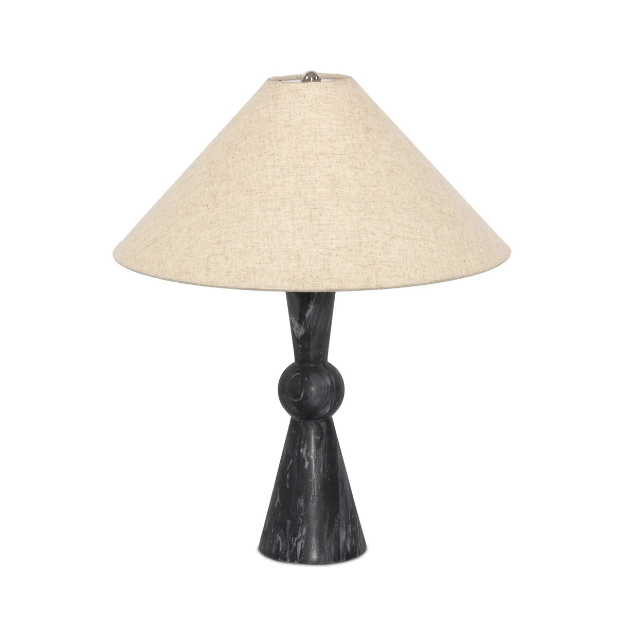 Bibianna Black Italian Marble Table Lamp | shipping 11/15/2025