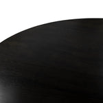 A sculptural showstopper inspired by Italian design. Finished in smoked honey, a cone-tapered parawood base supports an oval tabletop separated by black-finished marble detailing.As enthusiasts of modern aesthetics at Amethyst, we love the warm modern inspired Bibianna Oval Dining Table - Black Marble - Worn Black Parawood. Amethyst Home provides interior design, new home construction design consulting, vintage area rugs, and lighting in the Park City metro area.