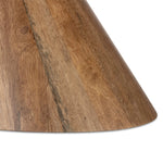 A sculptural showstopper inspired by Italian design. Finished in smoked honey, a cone-tapered parawood base supports an oval tabletop separated by white-finished marble detailing.As lovers of clean aesthetics at Amethyst, we love the nature inspired Bibianna Oval Dining Table - Honed White Marble - Smoked Honey. Amethyst Home provides interior design, new home construction design consulting, vintage area rugs, and lighting in the Des Moines metro area.