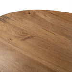 A sculptural showstopper inspired by Italian design. Finished in smoked honey, a cone-tapered parawood base supports an oval tabletop separated by white-finished marble detailing.As lovers of clean aesthetics at Amethyst, we love the nature inspired Bibianna Oval Dining Table - Honed White Marble - Smoked Honey. Amethyst Home provides interior design, new home construction design consulting, vintage area rugs, and lighting in the Newport Beach metro area.