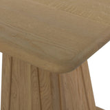 A squared shape and smaller scale makes this bistro-style table perfect for intimate spaces. Made from solid oak with a beautifully light finish, a tapered base and softened bullnose edges reflect a traditional look that works into any space with ease. Amethyst Home provides interior design, new home construction design consulting, vintage area rugs, and lighting in the Calabasas metro area.