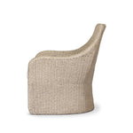 Sculptural and supportive with a high back, this fully woven outdoor lounge chair is finished with a cushion for an inviting seat. Cover or store inside during inclement weather and when not in use Amethyst Home provides interior design, new home construction design consulting, vintage area rugs, and lighting in the Des Moines metro area.