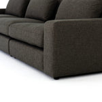 Featuring Bloor Landale Charcoal 3-Piece Sectional by Four Hands at Amethyst Home. Overall Dimensions: 131.00"w x 46.00"d x 31.50"hWeight : 284.83 lbsMaterials: 100% Polyester, Solid Pine, Pine Plywood. Amethyst Home provides interior design, new home construction design consulting, vintage area rugs, and lighting in the Austin metro area.