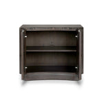 Fluid contours give shape to this solid mindi nightstand, topped with a dark brown marble top. Two doors with knobbed pulls open to inset shelves for organized bedside storage.As enthusiasts of luxe style at Amethyst, we love the optimistic inspired Boa Nightstand - Espresso Mindi Veneer - Dark Honed Emperador Marble. Amethyst Home provides interior design, new home construction design consulting, vintage area rugs, and lighting in the Austin metro area.