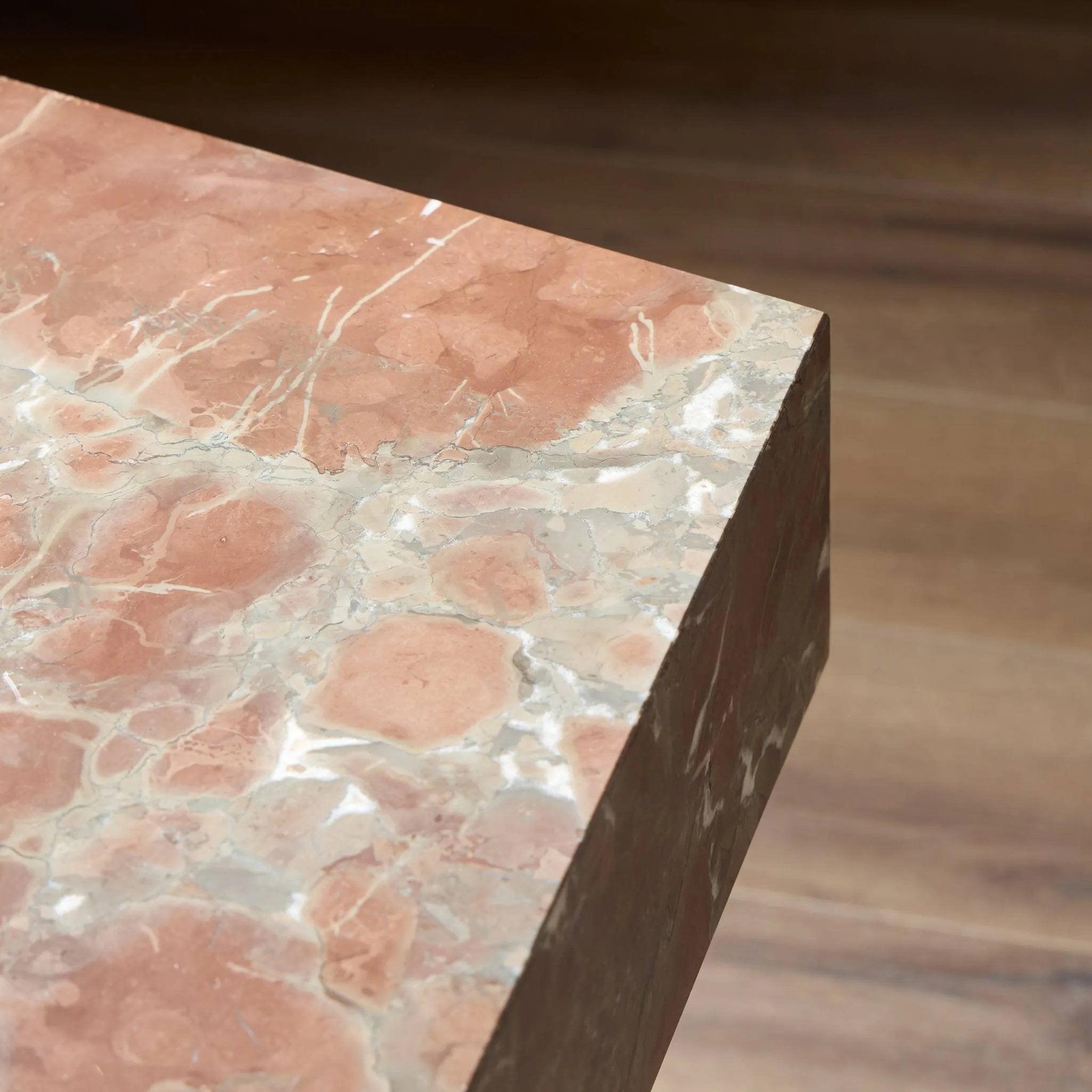 Featuring Brando Smoke and Russet Marble End Table by Four Hands at Amethyst Home. Add a unique piece to your collection with a solid marble end table. With an irregular pentagon shape and heavy natural veining in rich rust and grey tones, each piece varies for a look that's truly one of a kind. Overall Dimensions: 20.00"w x 19.00"d x 23.00"h. Amethyst Home provides interior design, new home construction design consulting, vintage area rugs, and lighting in the Dallas metro area.