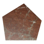 Featuring Brando Smoke and Russet Marble End Table by Four Hands at Amethyst Home. Add a unique piece to your collection with a solid marble end table. With an irregular pentagon shape and heavy natural veining in rich rust and grey tones, each piece varies for a look that's truly one of a kind. Overall Dimensions: 20.00"w x 19.00"d x 23.00"h. Amethyst Home provides interior design, new home construction design consulting, vintage area rugs, and lighting in the Nashville metro area.
