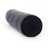 A long, navy-colored bolster pillow elevates beds and sofas in an instant. Crafted from saturated wool velvet, for a sustainable alternative to mohair, with a hidden zipper for a smooth silhouette.As lovers of wabi sabi aesthetics at Amethyst, we love the warm modern inspired Bridger Bolster Pillow - Monte Navy. Amethyst Home provides interior design, new home construction design consulting, vintage area rugs, and lighting in the Salt Lake City metro area.