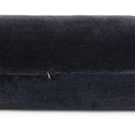 A long, navy-colored bolster pillow elevates beds and sofas in an instant. Crafted from saturated wool velvet, for a sustainable alternative to mohair, with a hidden zipper for a smooth silhouette.As lovers of wabi sabi aesthetics at Amethyst, we love the warm modern inspired Bridger Bolster Pillow - Monte Navy. Amethyst Home provides interior design, new home construction design consulting, vintage area rugs, and lighting in the Winter Garden metro area.
