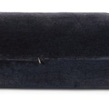 A long, navy-colored bolster pillow elevates beds and sofas in an instant. Crafted from saturated wool velvet, for a sustainable alternative to mohair, with a hidden zipper for a smooth silhouette.As lovers of wabi sabi aesthetics at Amethyst, we love the warm modern inspired Bridger Bolster Pillow - Monte Navy. Amethyst Home provides interior design, new home construction design consulting, vintage area rugs, and lighting in the Winter Garden metro area.
