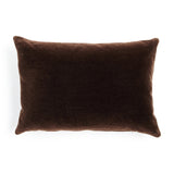 Featuring Bridger Monte Chocolate Pillow by Four Hands at Amethyst Home. Thick and reminiscent of a mohair style texture, the Bridger Monte Chocolate Pillow is an Amethyst fave.  Crafted from saturated solid wool velvet, a deep brown pillow offers a sustainable alternative to mohair. A clean-lined design with knife edges and a hidden zipper.Choose Your Opt. Amethyst Home provides interior design, new home construction design consulting, vintage area rugs, and lighting in the Des Moines metro area.
