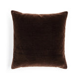 Featuring Bridger Monte Chocolate Pillow by Four Hands at Amethyst Home. Thick and reminiscent of a mohair style texture, the Bridger Monte Chocolate Pillow is an Amethyst fave.  Crafted from saturated solid wool velvet, a deep brown pillow offers a sustainable alternative to mohair. A clean-lined design with knife edges and a hidden zipper.Choose Your . Amethyst Home provides interior design, new home construction design consulting, vintage area rugs, and lighting in the Newport Beach metro area.