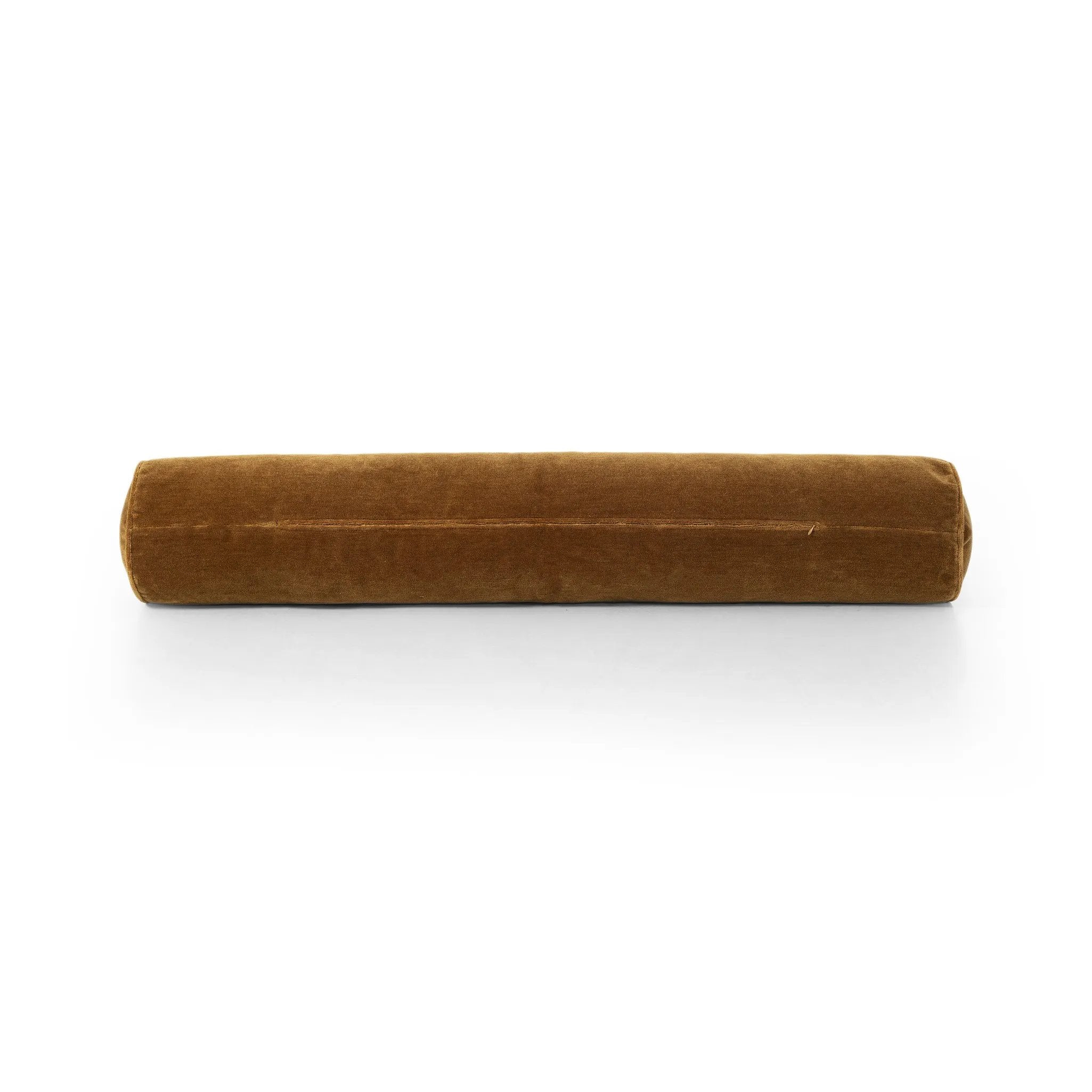 Featuring Bridger Monte Tobacco Bolster Pillow by Four Hands at Amethyst Home. Introducing the Bridger Monte Tobacco Bolster Pillow, a luxurious addition to any home. With its elegantly designed bolster shape, this pillow provides unparalleled support for your neck and back. Crafted with the finest materials, it will elevate your relaxation experience to ne. Amethyst Home provides interior design, new home construction design consulting, vintage area rugs, and lighting in the Charlotte metro area.
