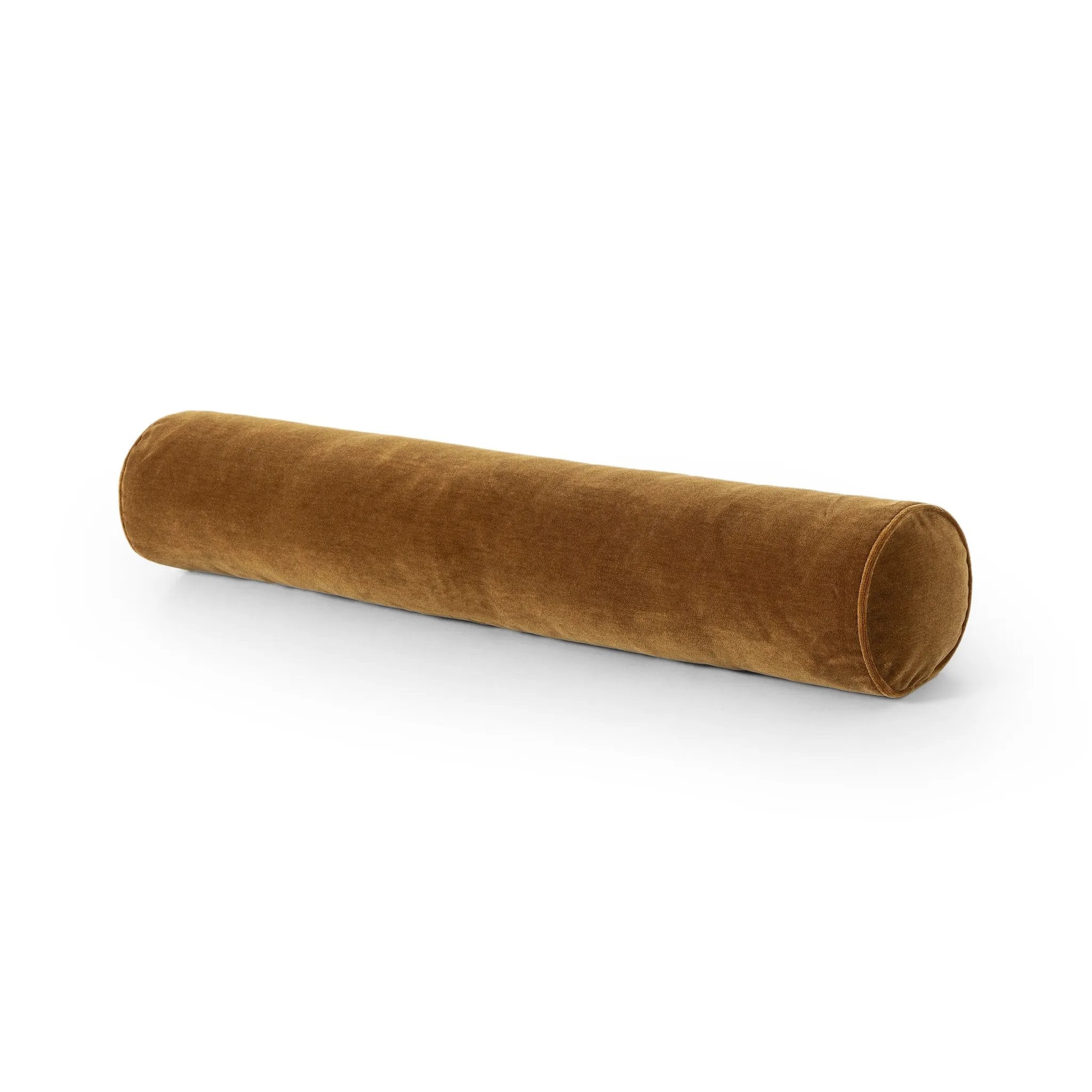 Featuring Bridger Monte Tobacco Bolster Pillow by Four Hands at Amethyst Home. Introducing the Bridger Monte Tobacco Bolster Pillow, a luxurious addition to any home. With its elegantly designed bolster shape, this pillow provides unparalleled support for your neck and back. Crafted with the finest materials, it will elevate your relaxation experience to new he. Amethyst Home provides interior design, new home construction design consulting, vintage area rugs, and lighting in the Tampa metro area.