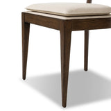 Featuring Britt Savile Flax Dining Chair by Four Hands at Amethyst Home. Mixed materials refresh retro dining style. Ebony-finished nettlewood frames a textural inlay of natural cane, for perfect contrast. Fastened by Velcro, high-performance linen-blend seating for modern sensibility. Performance fabrics are specially created to withstand spills, stains, . Amethyst Home provides interior design, new home construction design consulting, vintage area rugs, and lighting in the Scottsdale metro area.