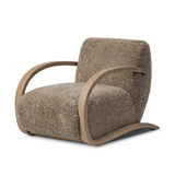 Soft texture and eye-catching contours fuse in this comfort-driven accent chair, pairing a low, luxurious shearling seat and dramatic bent wood frame Amethyst Home provides interior design, new home construction design consulting, vintage area rugs, and lighting in the Omaha metro area.