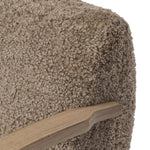 Soft texture and eye-catching contours fuse in this comfort-driven accent chair, pairing a low, luxurious shearling seat and dramatic bent wood frame Amethyst Home provides interior design, new home construction design consulting, vintage area rugs, and lighting in the San Diego metro area.