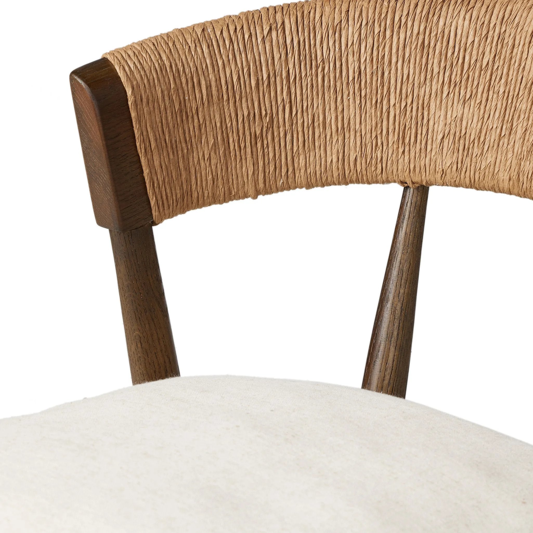 Featuring Buxton Savile Flax Bar + Counter Stool by Four Hands at Amethyst Home. A solid oak counter stool defined by tapered legs and framing gives an updated look to the classic whistler chair. Finished with a paper rush wrapped detail on the back.BarOverall Dimensions: 19.25"w x 22.25"d x 42.75"hWeight: 23.70 lbsCounterOverall Dimensions: 19.50"w x 22.2. Amethyst Home provides interior design, new home construction design consulting, vintage area rugs, and lighting in the Scottsdale metro area.