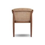 Featuring Cambrie Arashi Salt Outdoor Dining Chair by Four Hands at Amethyst Home. Bring home vintage inspiration. The sling shape of this outdoor dining chair features a reimagined bucket seat in woven faux hyacinth, finished with rounded tapered legs that mirror the shape of the frame. Cover or store indoors during inclement weather and when not in use. Over. Amethyst Home provides interior design, new home construction design consulting, vintage area rugs, and lighting in the Austin metro area.