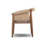 Featuring Cambrie Arashi Salt Outdoor Dining Chair by Four Hands at Amethyst Home. Bring home vintage inspiration. The sling shape of this outdoor dining chair features a reimagined bucket seat in woven faux hyacinth, finished with rounded tapered legs that mirror the shape of the frame. Cover or store indoors during inclement weather and when not in use. O. Amethyst Home provides interior design, new home construction design consulting, vintage area rugs, and lighting in the Nashville metro area.